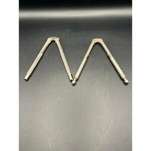 Vtg HNB Silver Tone‎ Metal Nut Cracker Kitchen Tool & Unmarked Nut Cracker